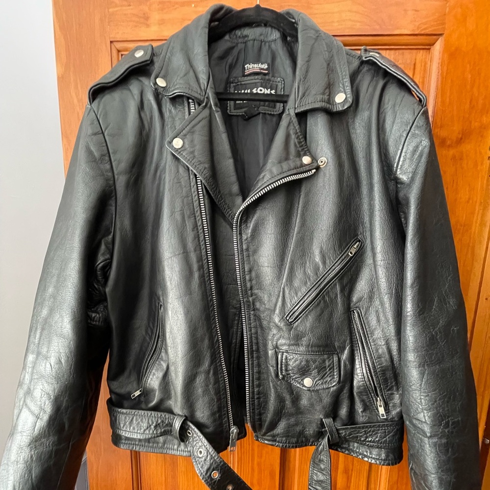 Wilson’s Leather Vintage Biker Jacket